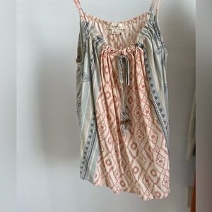 Boho asjustable  strap tank top
